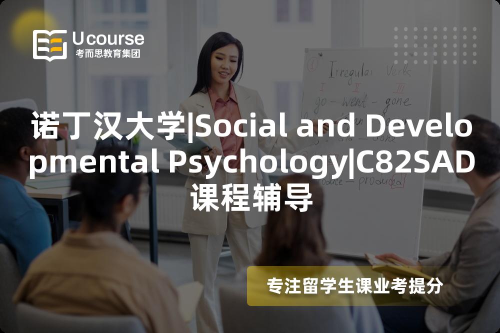 诺丁汉大学|Social and Developmental Psychology|C82SAD课程辅导