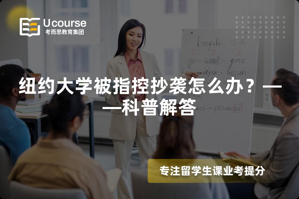 纽约大学被指控抄袭怎么办？——科普解答