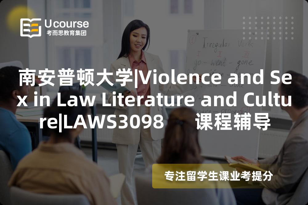 南安普顿大学|Violence and Sex in Law Literature and Culture|LAWS3098      课程辅导