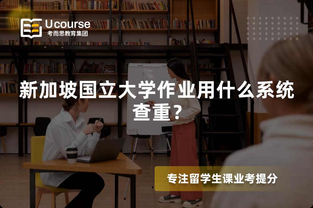 新加坡国立大学作业用什么系统查重？