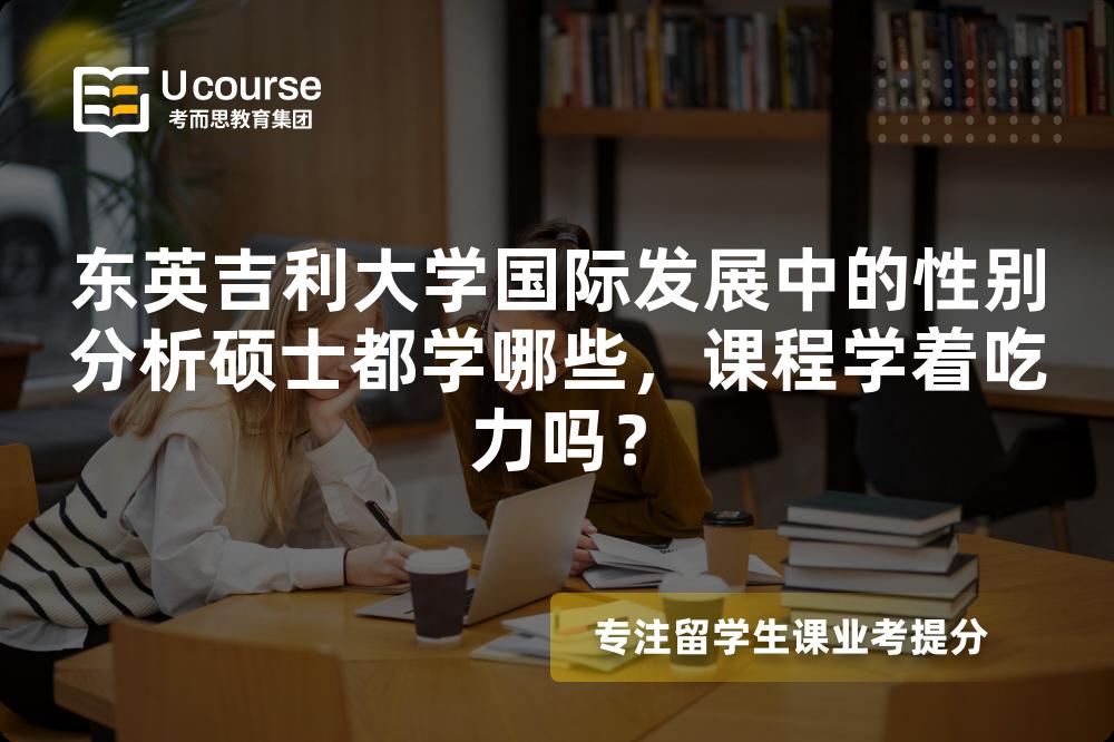 东英吉利大学国际发展中的性别分析硕士都学哪些，课程学着吃力吗？