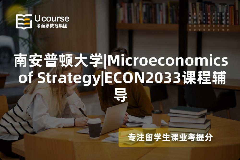 南安普顿大学|Microeconomics of Strategy|ECON2033课程辅导
