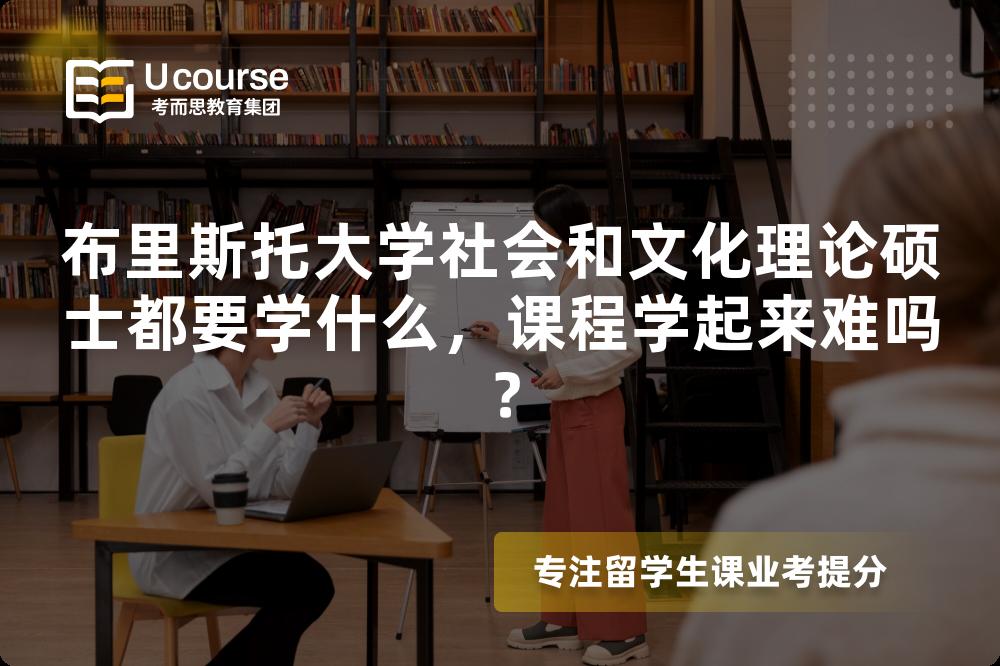 布里斯托大学社会和文化理论硕士都要学什么，课程学起来难吗？