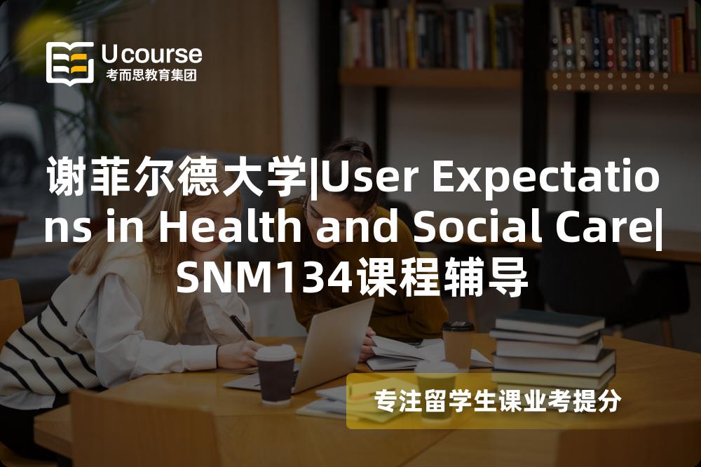 谢菲尔德大学|User Expectations in Health and Social Care|SNM134课程辅导