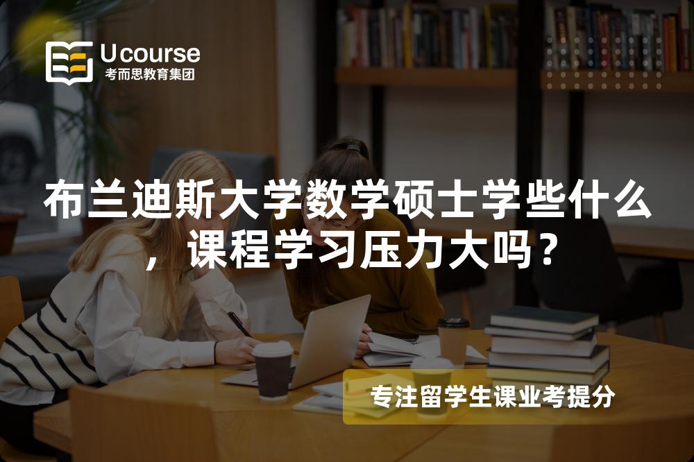 布兰迪斯大学数学硕士学些什么,课程学习压力大吗? 布兰迪斯大学数学硕士学些什么,课程学习压力大吗?