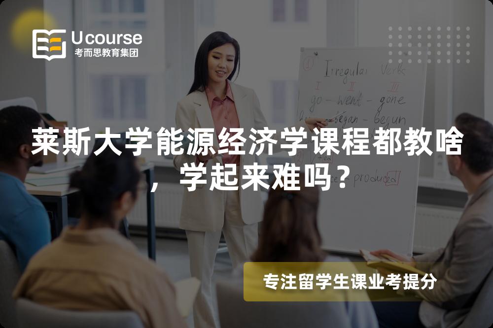 莱斯大学能源经济学课程都教啥,学起来难吗? 莱斯大学能源经济学课程都教啥,学起来难吗?