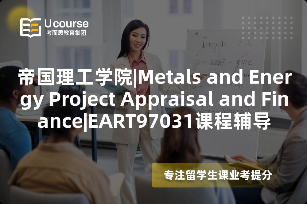 帝国理工学院|Metals and Energy Project Appraisal and Finance|EART97031课程辅导