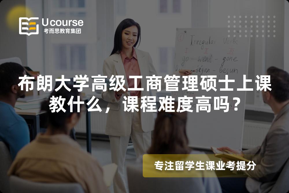 布朗大学高级工商管理硕士上课教什么，课程难度高吗？