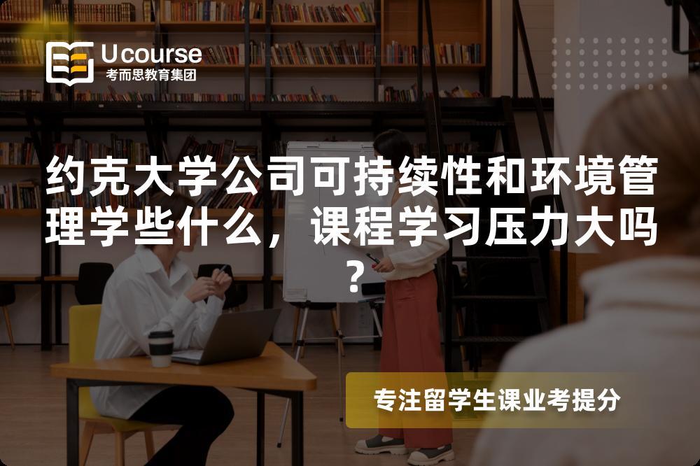 约克大学公司可持续性和环境管理学些什么，课程学习压力大吗？