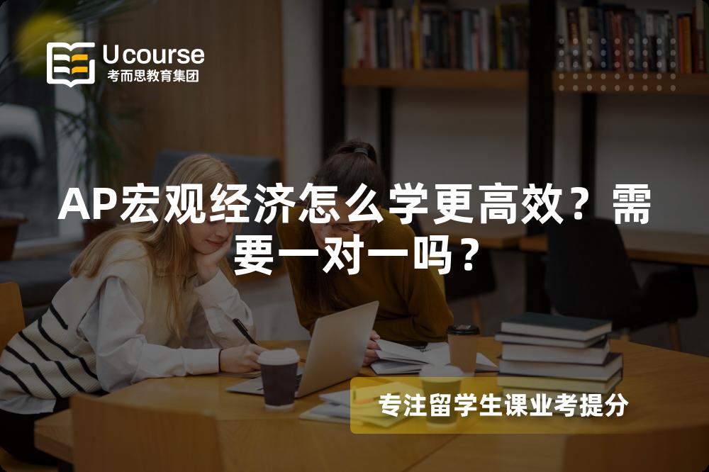 AP宏观经济怎么学更高效？需要一对一吗？