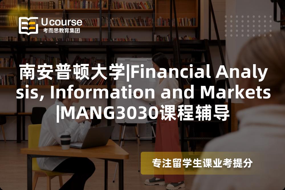 南安普顿大学|Financial Analysis, Information and Markets|MANG3030课程辅导