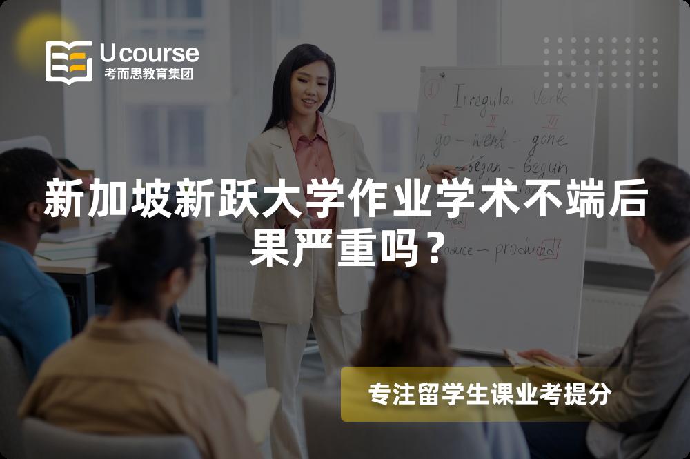 新加坡新跃大学作业学术不端后果严重吗？