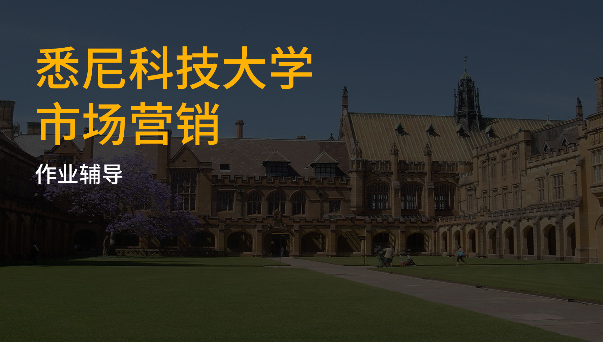 悉尼科技大学市场营销作业辅导