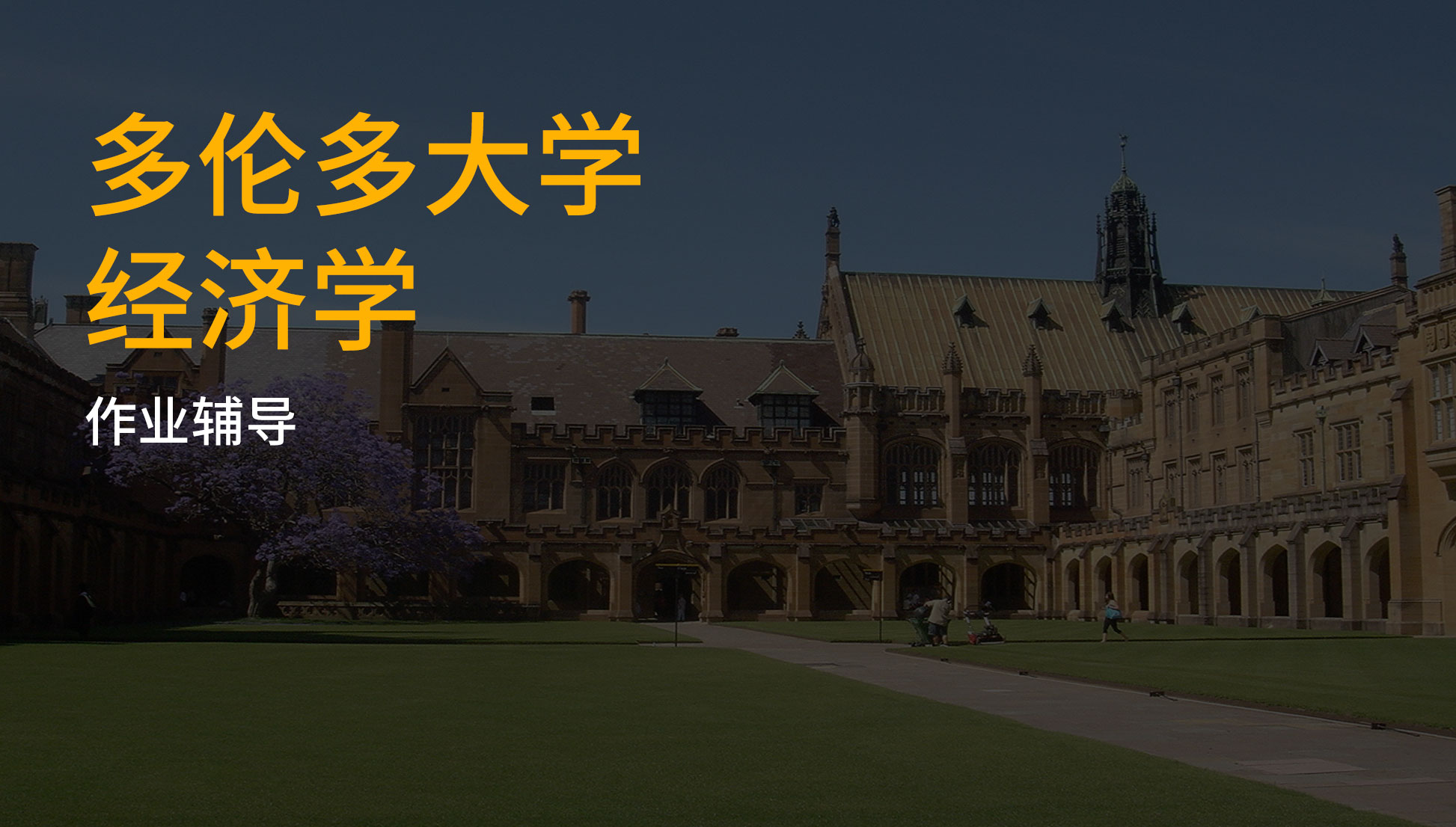多伦多大学经济学作业思路指导