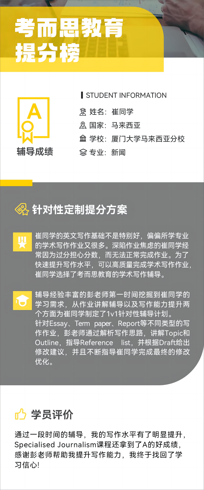 课程成果