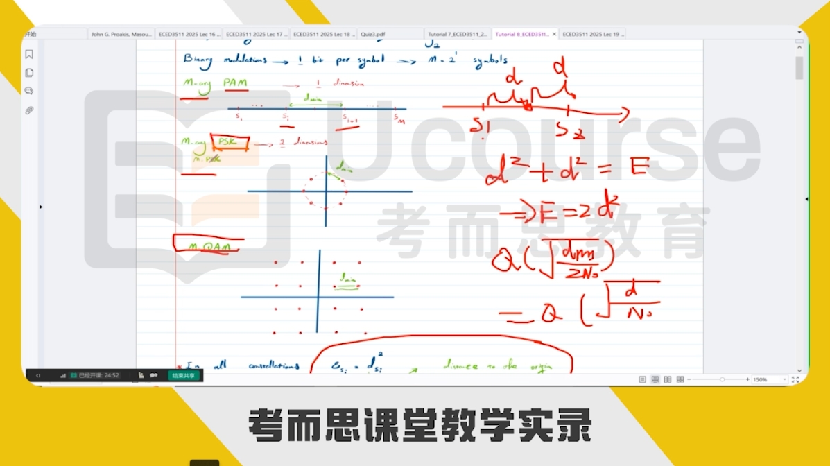 加拿大戴尔豪斯大学电子电气工程大二通信系统考前辅导