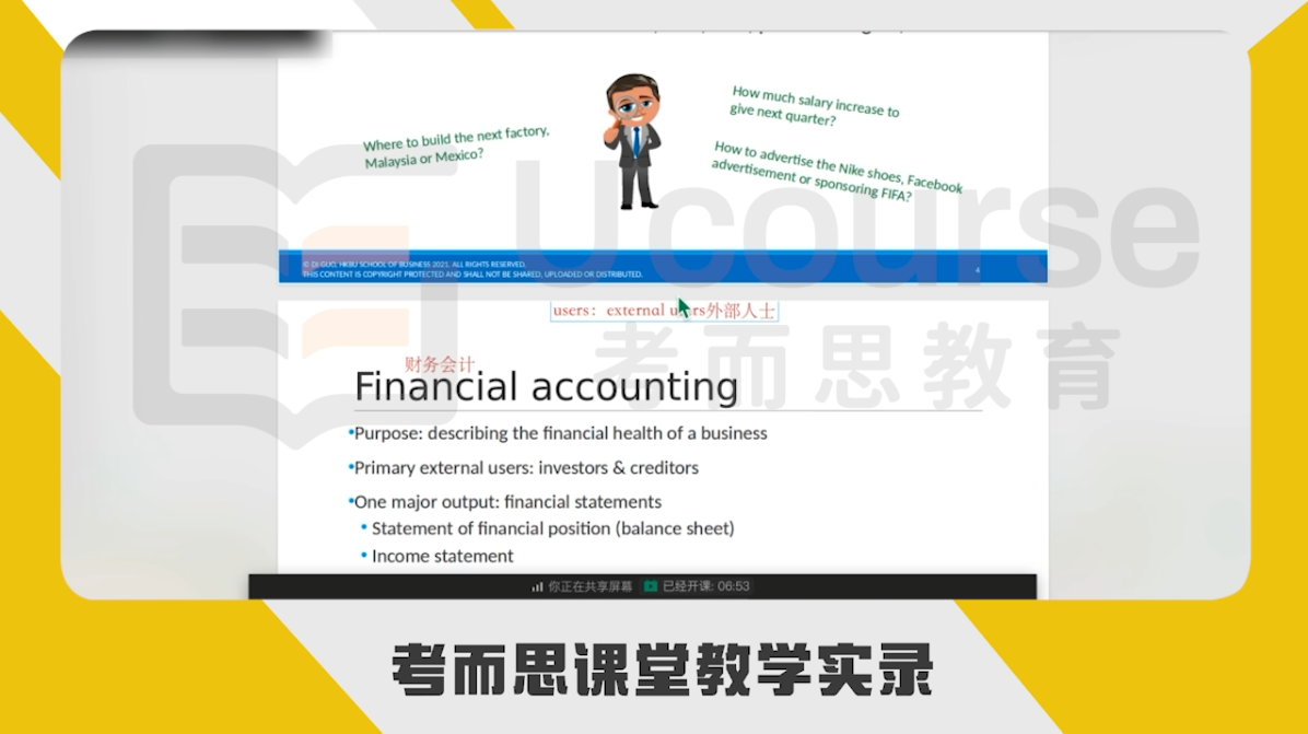 香港浸会大学BM硕士ACCT7060课程预习辅导