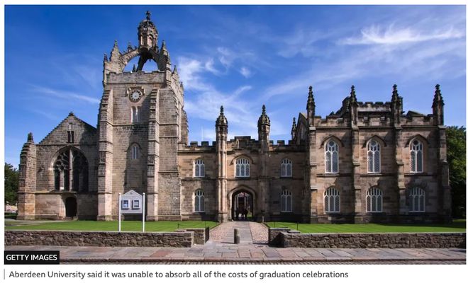 英国阿伯丁大学向学生家庭收取观礼费用 英国阿伯丁大学向学生家庭收取观礼费用