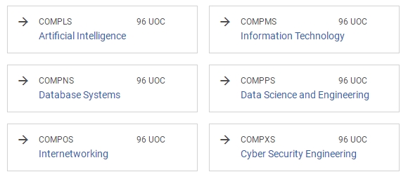 新南威尔士大学IT硕士选课 新南威尔士大学IT硕士选课