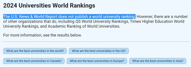 U.S. News宣布取消发布2024年世界大学排名榜单！