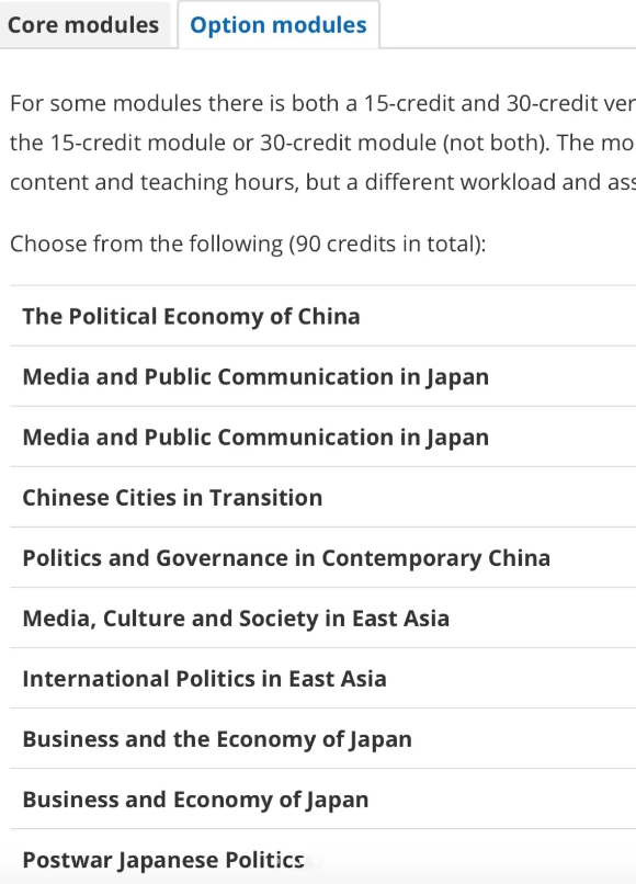 谢菲尔德大学选课常识-新生必备选课指南！