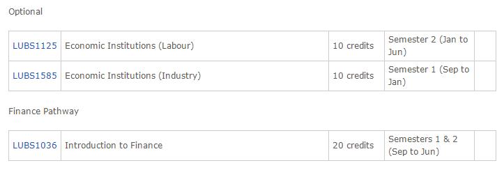 利兹大学Economics选课指导 利兹大学Economics选课指导
