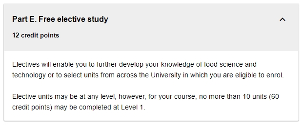 莫纳什大学食品科学硕士选课 莫纳什大学食品科学硕士选课