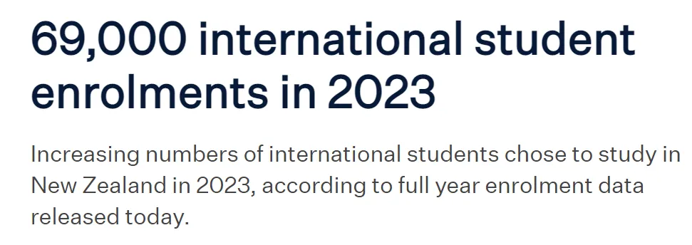 新西兰国际学生人数大涨近70% 新西兰国际学生人数大涨近70%