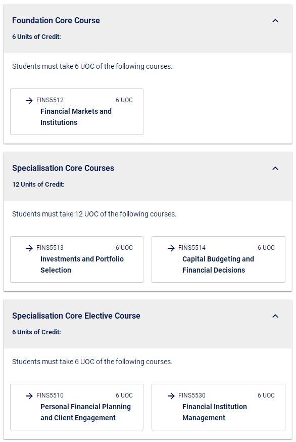 新南MOC Finance 8404选课指导 新南MOC Finance 8404选课指导