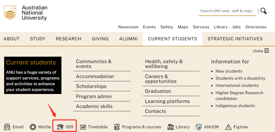 澳洲国立大学选课指导