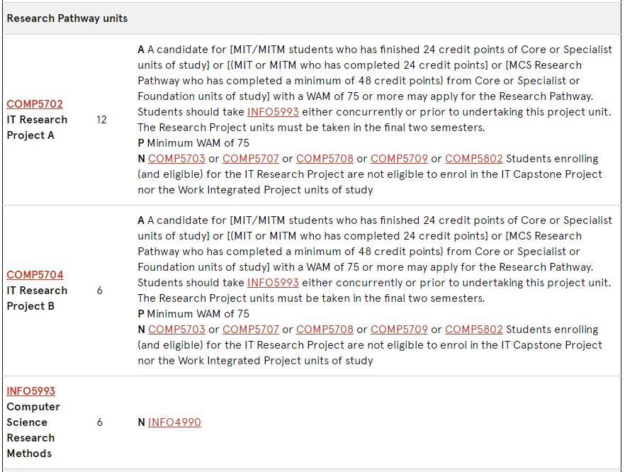 悉尼大学MCS课程辅导