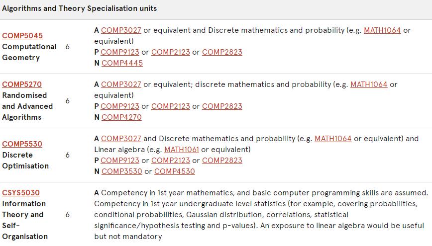 悉尼大学MCS课程辅导