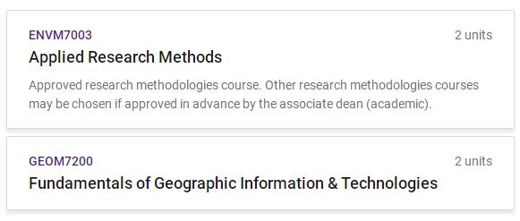 UQ GIS选课指导