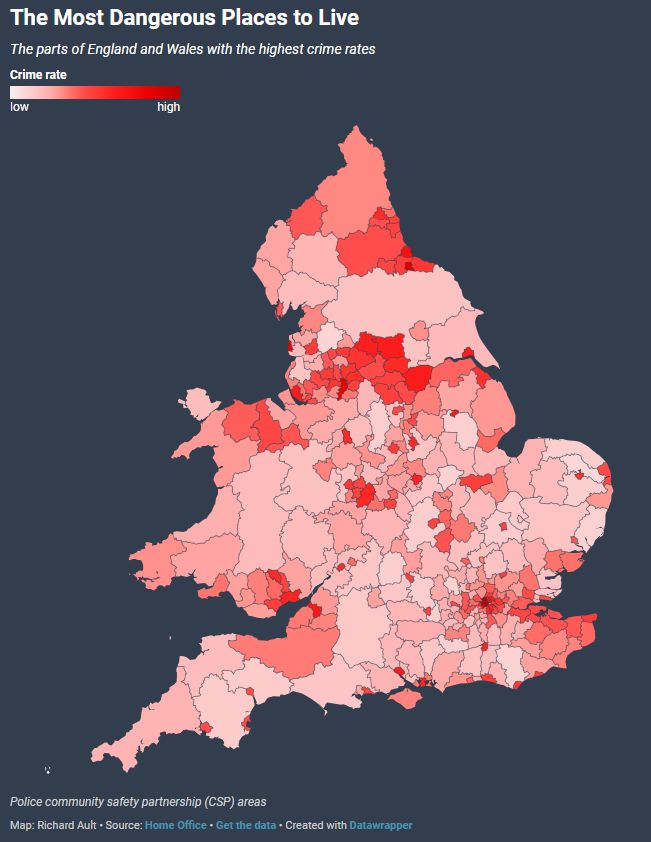 赴英留学必看：英国各地区犯罪率盘点