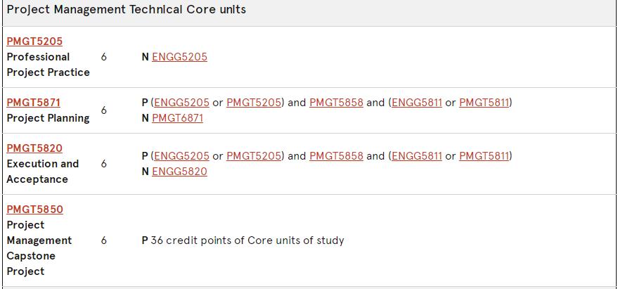 悉尼大学Project Management硕士选课指导