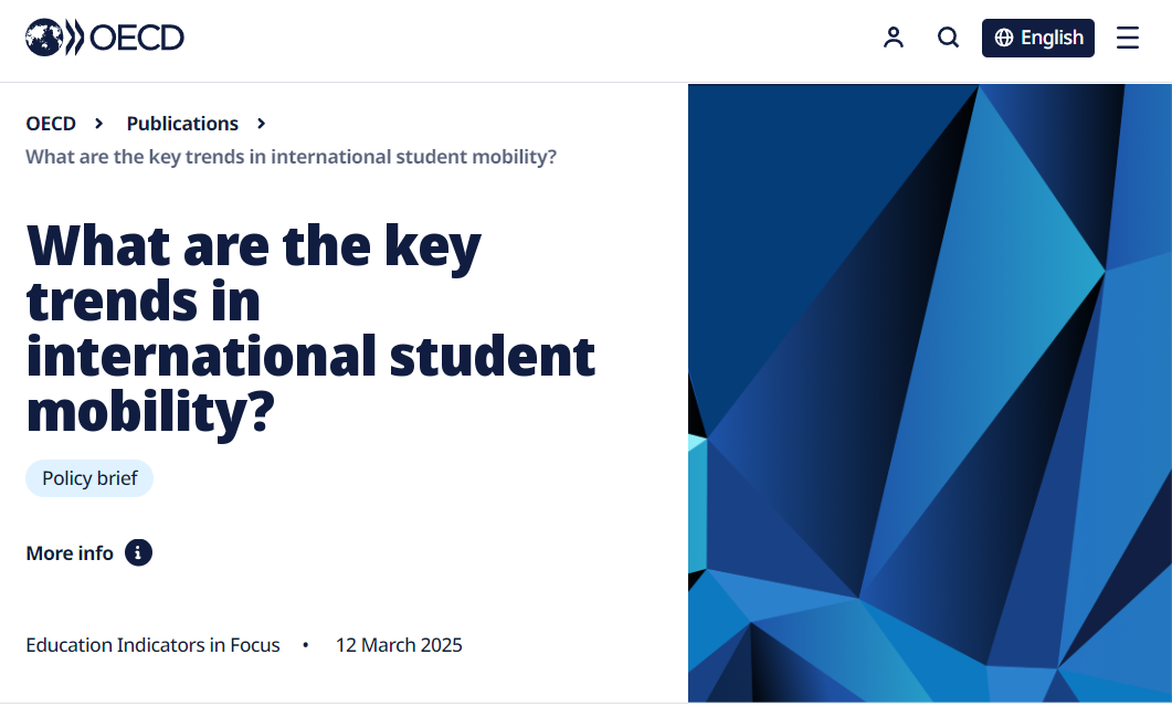 最新发布!OECD国际学生流动趋势报告:博士与STEM专业受热捧! 最新发布!OECD国际学生流动趋势报告:博士与STEM专业受热捧!