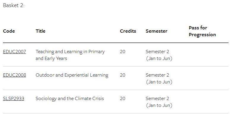 利兹大学大二教育学选课