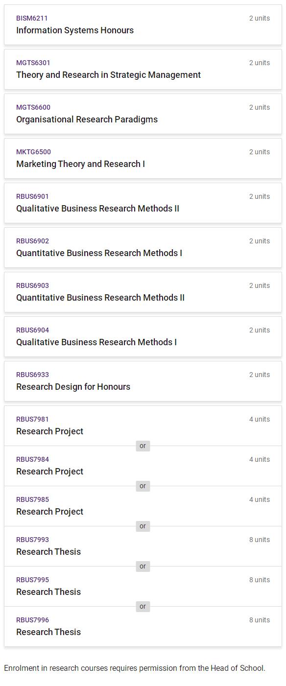 UQ Marketing研究生选课指导 UQ Marketing研究生选课指导