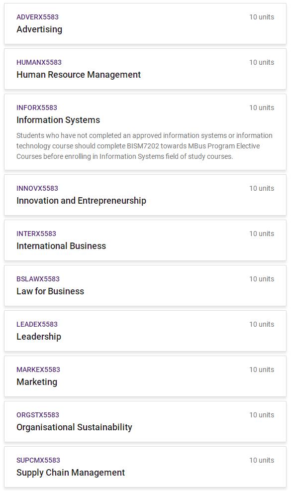 UQ Marketing研究生选课指导 UQ Marketing研究生选课指导