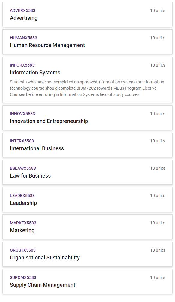 UQ Marketing研究生选课指导 UQ Marketing研究生选课指导