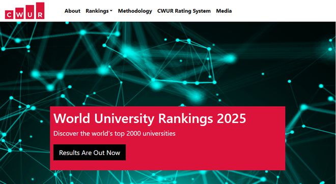 2025CWUR世界大学排名公布 2025CWUR世界大学排名公布