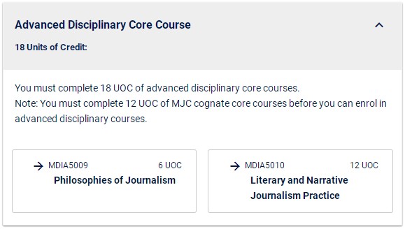 新南新闻与传播硕士选课
