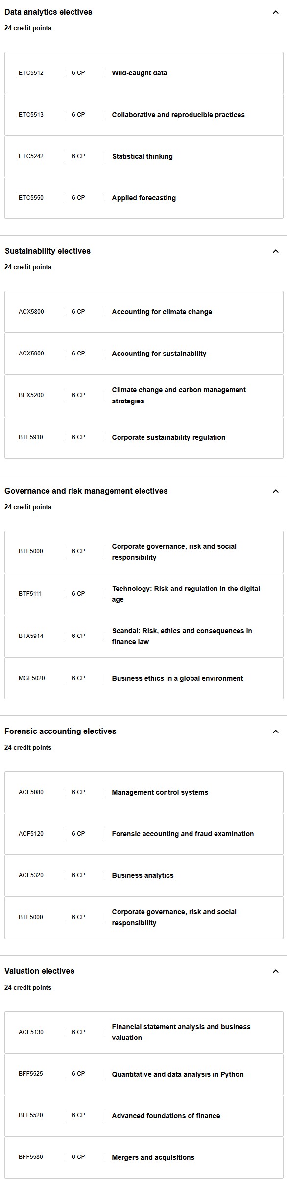 莫纳什大学MPA选课 莫纳什大学MPA选课
